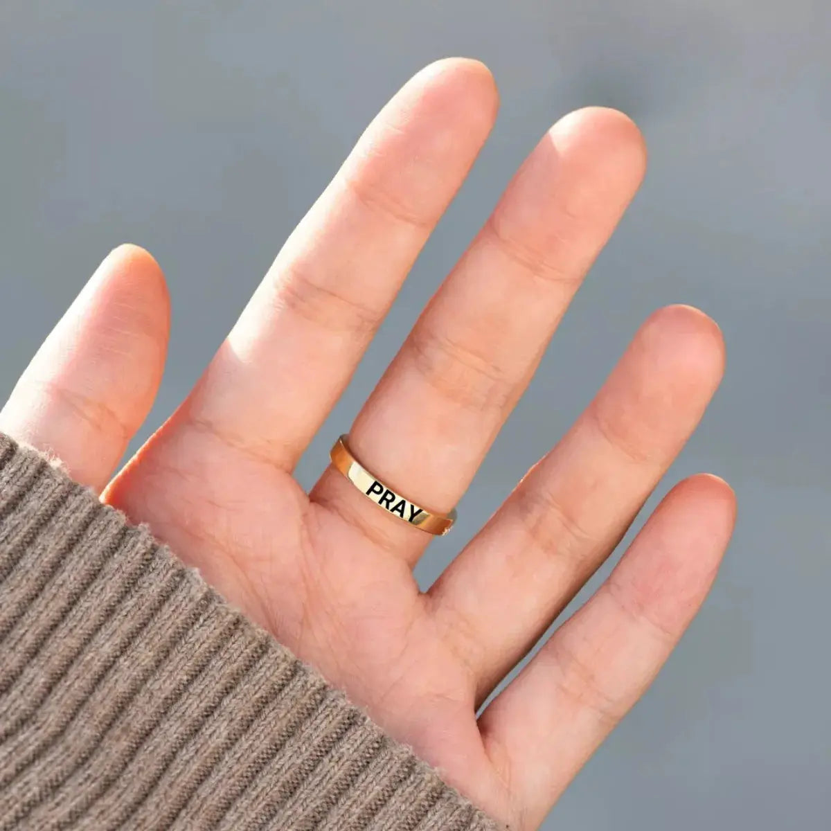 925 Sterling Silver Cross Ring by Trendsi