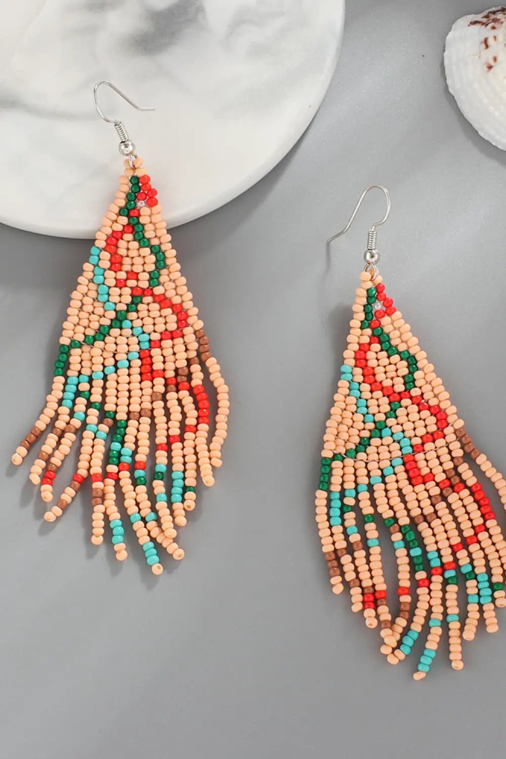 Christmas Beaded Earrings by Trendsi