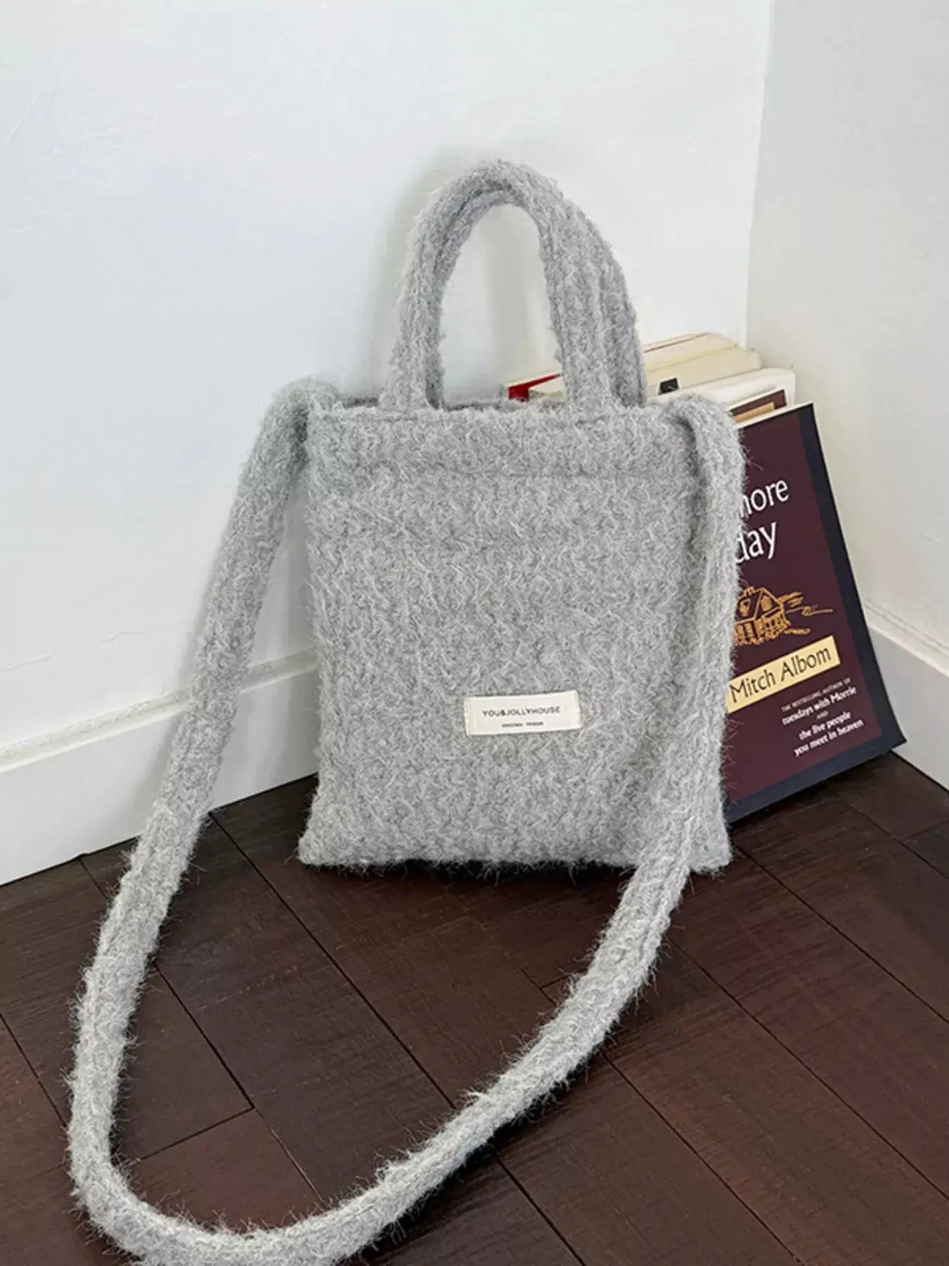 Solid Color Crossbody Bag by Trendsi
