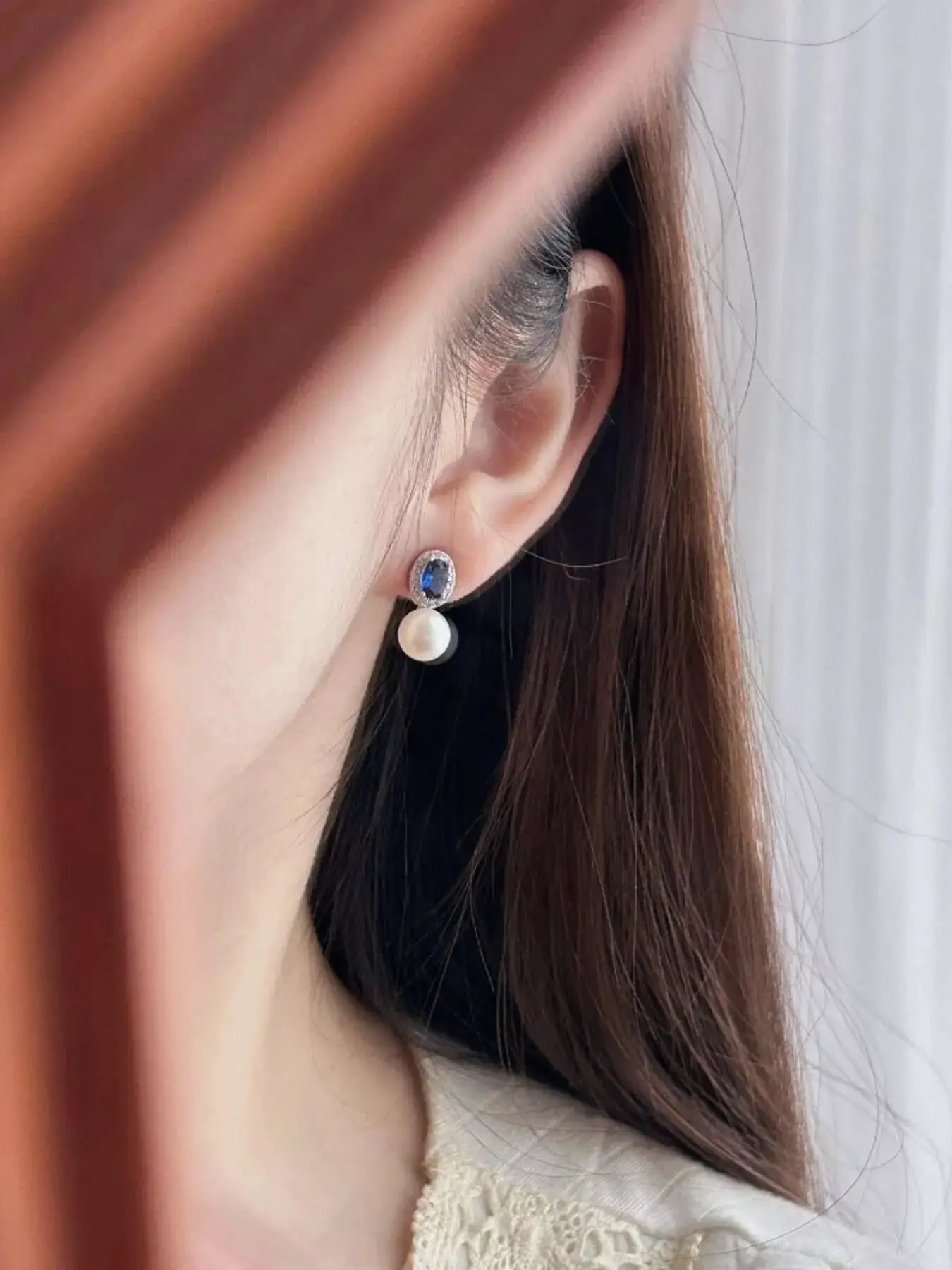 Pearl Drop Earrings by Trendsi