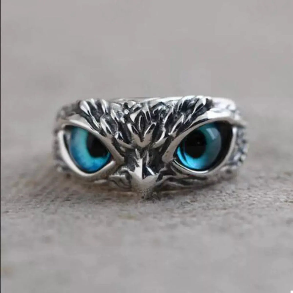 Alloy Owl Eyes Ring by Trendsi