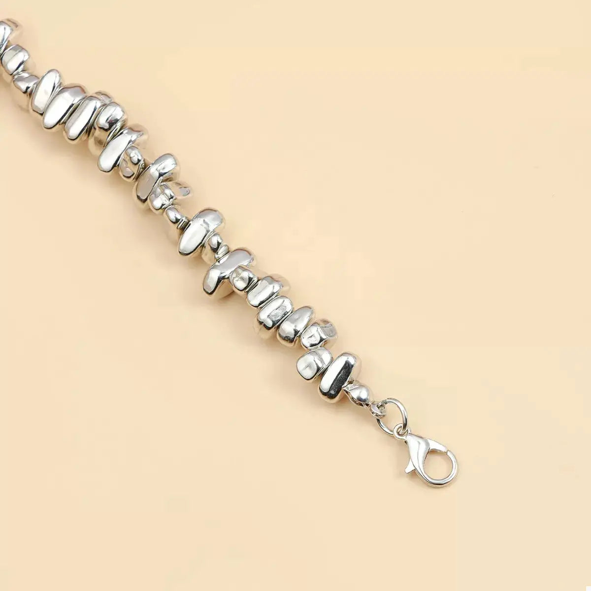 Silver-Plated Heart Necklace by Trendsi