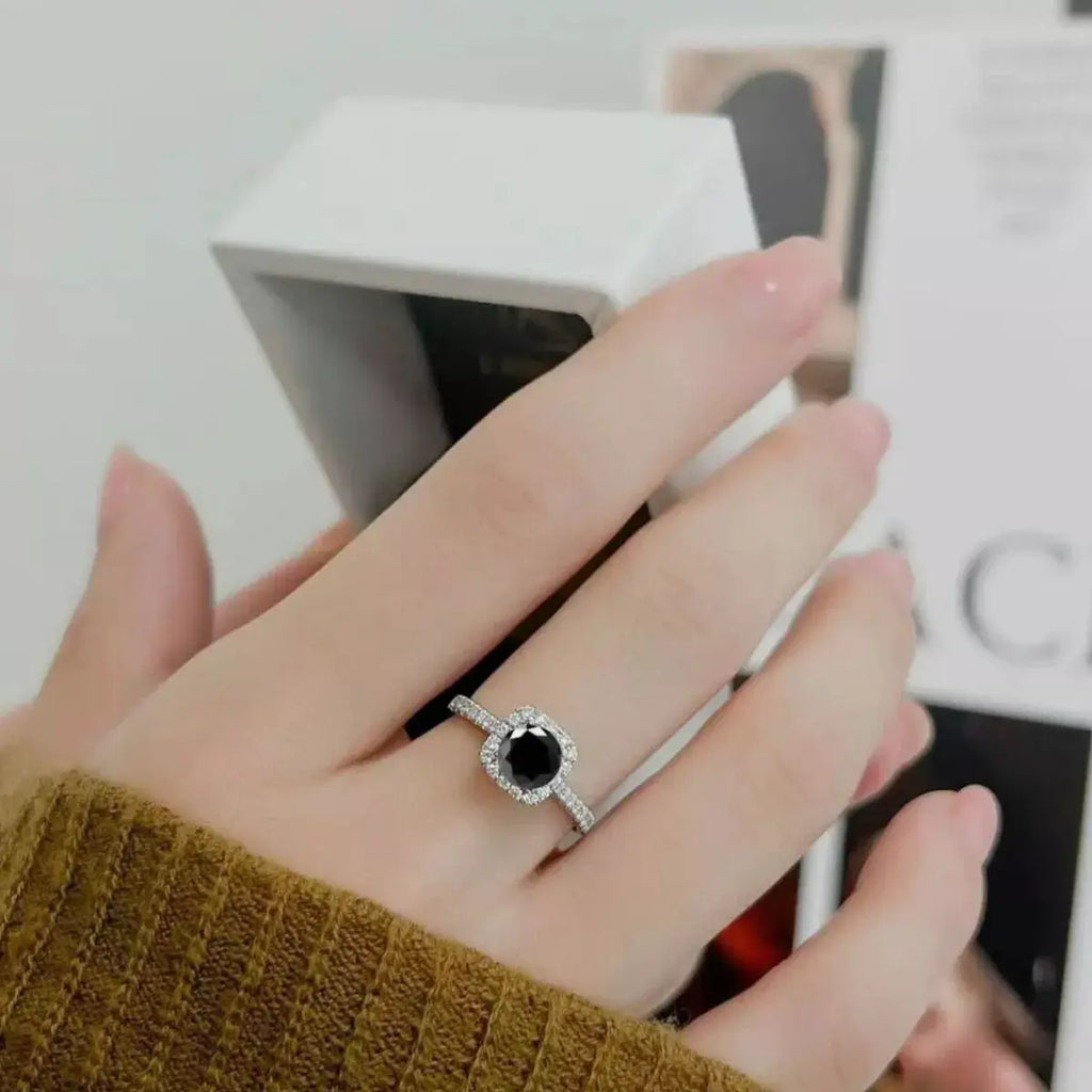 1 Carat Moissanite 925 Sterling Silver Ring by Trendsi