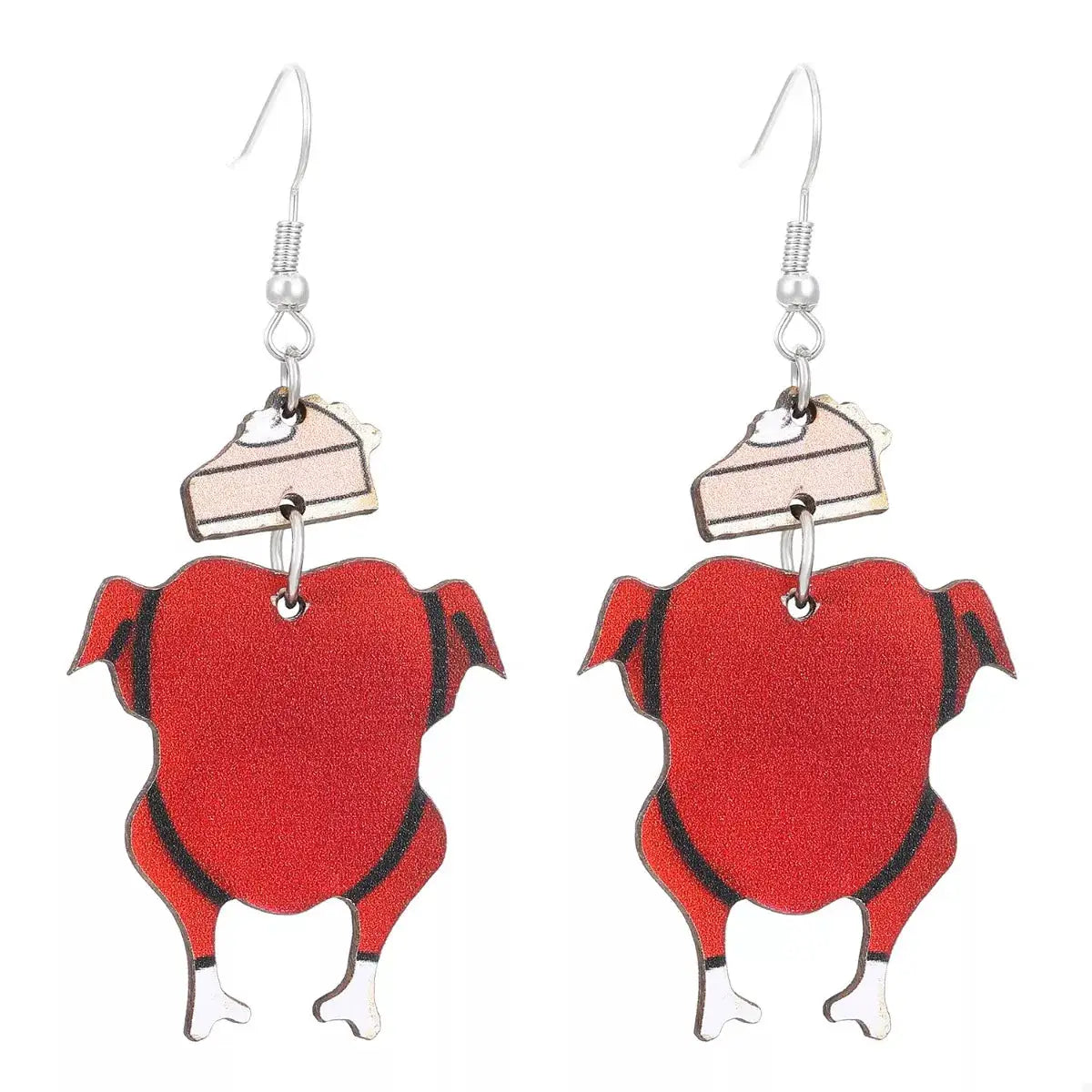 Thanksgiving Turkey Dangle Earrings by Trendsi