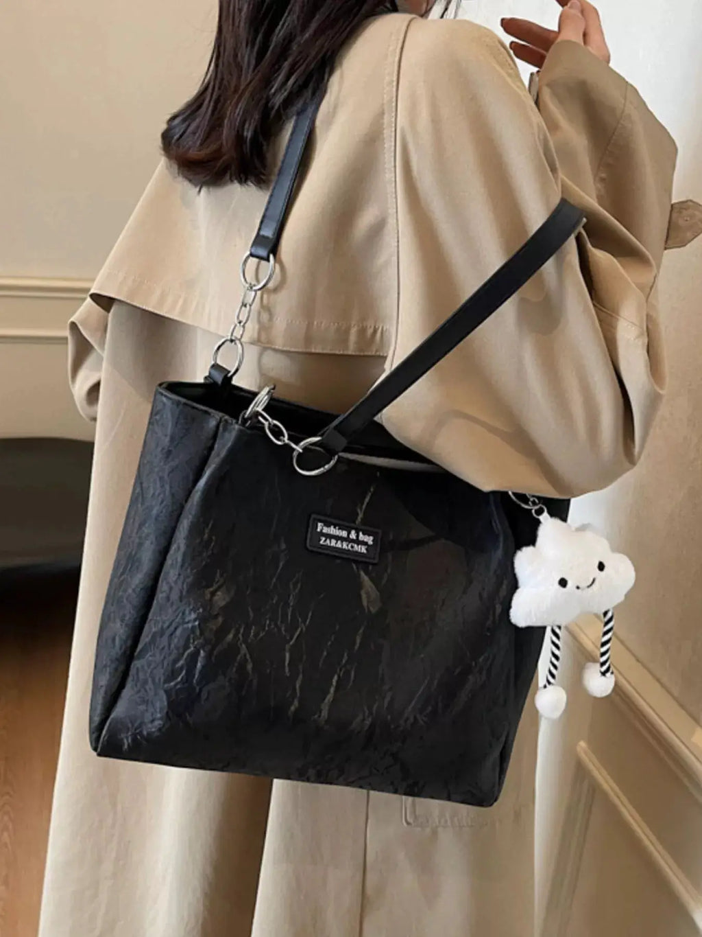 PU Leather Shoulder Bag by Trendsi