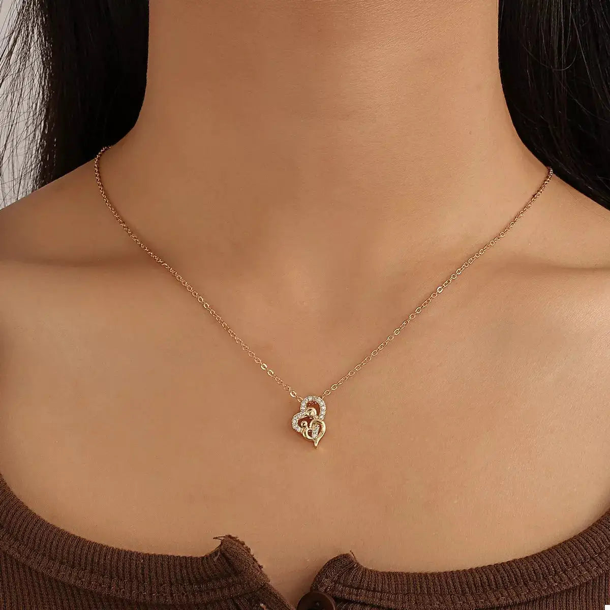 18K Gold-Plated Pendant Necklace by Trendsi