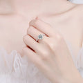 1 Carat Moissanite 925 Sterling Silver Ring by Trendsi