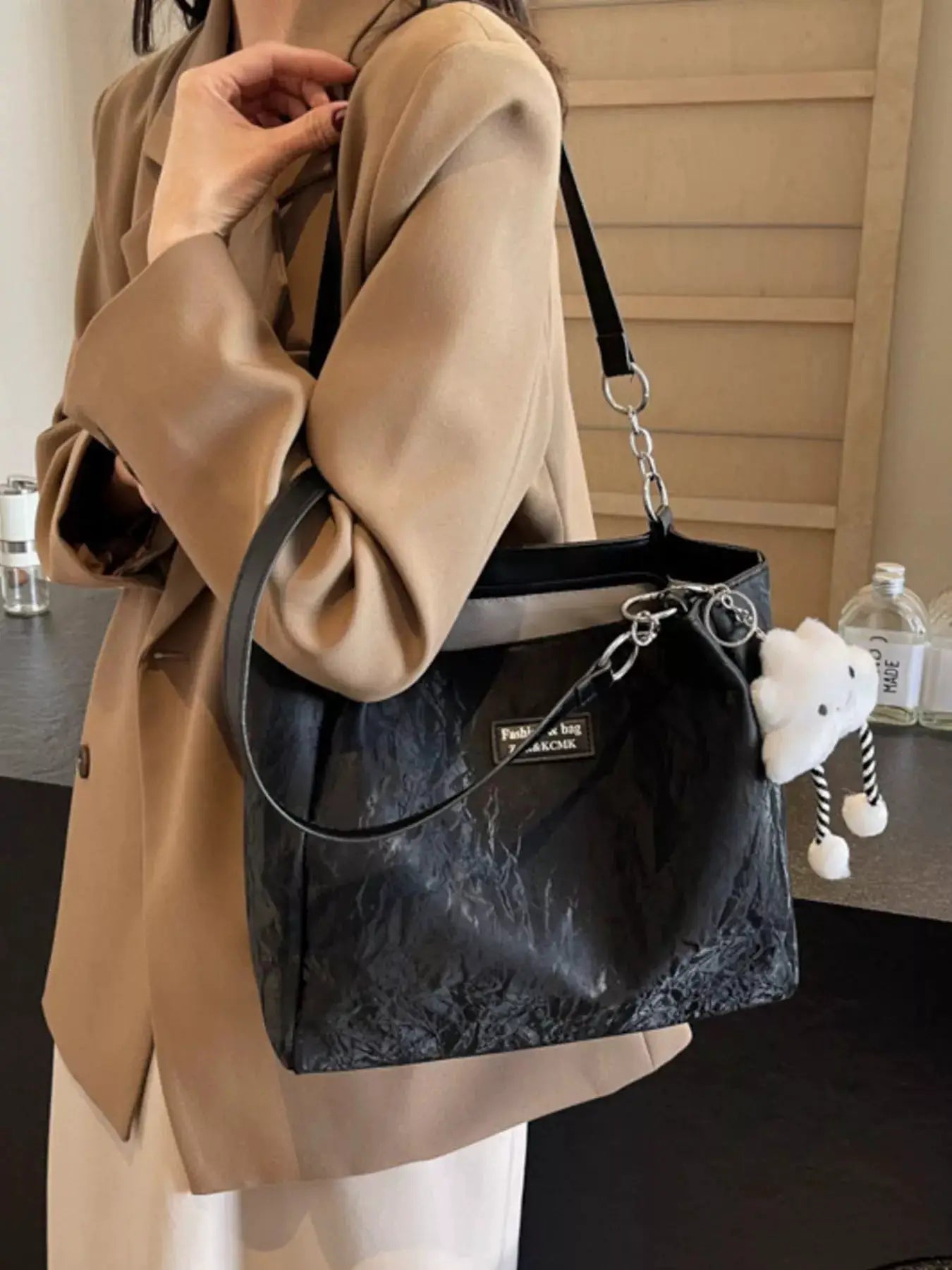 PU Leather Shoulder Bag by Trendsi