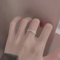 925 Sterling Silver Open Ring by Trendsi