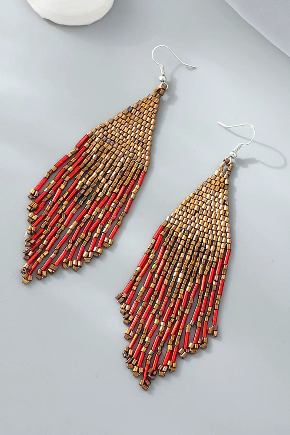Beaded Dangle Earrings by Trendsi