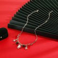 18K Gold-Plated Alloy Christmas Necklace by Trendsi
