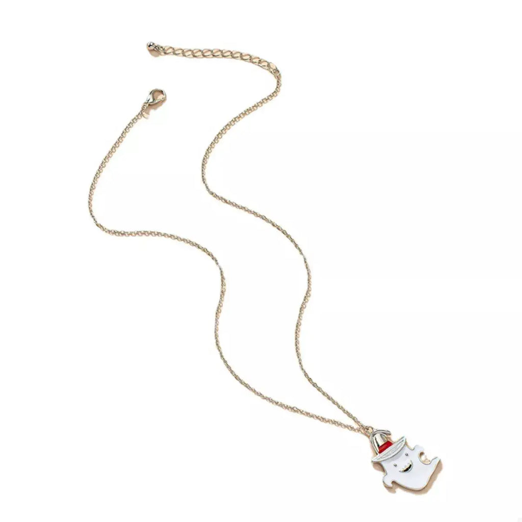 Halloween Cute Ghost Pendant Necklace by Trendsi