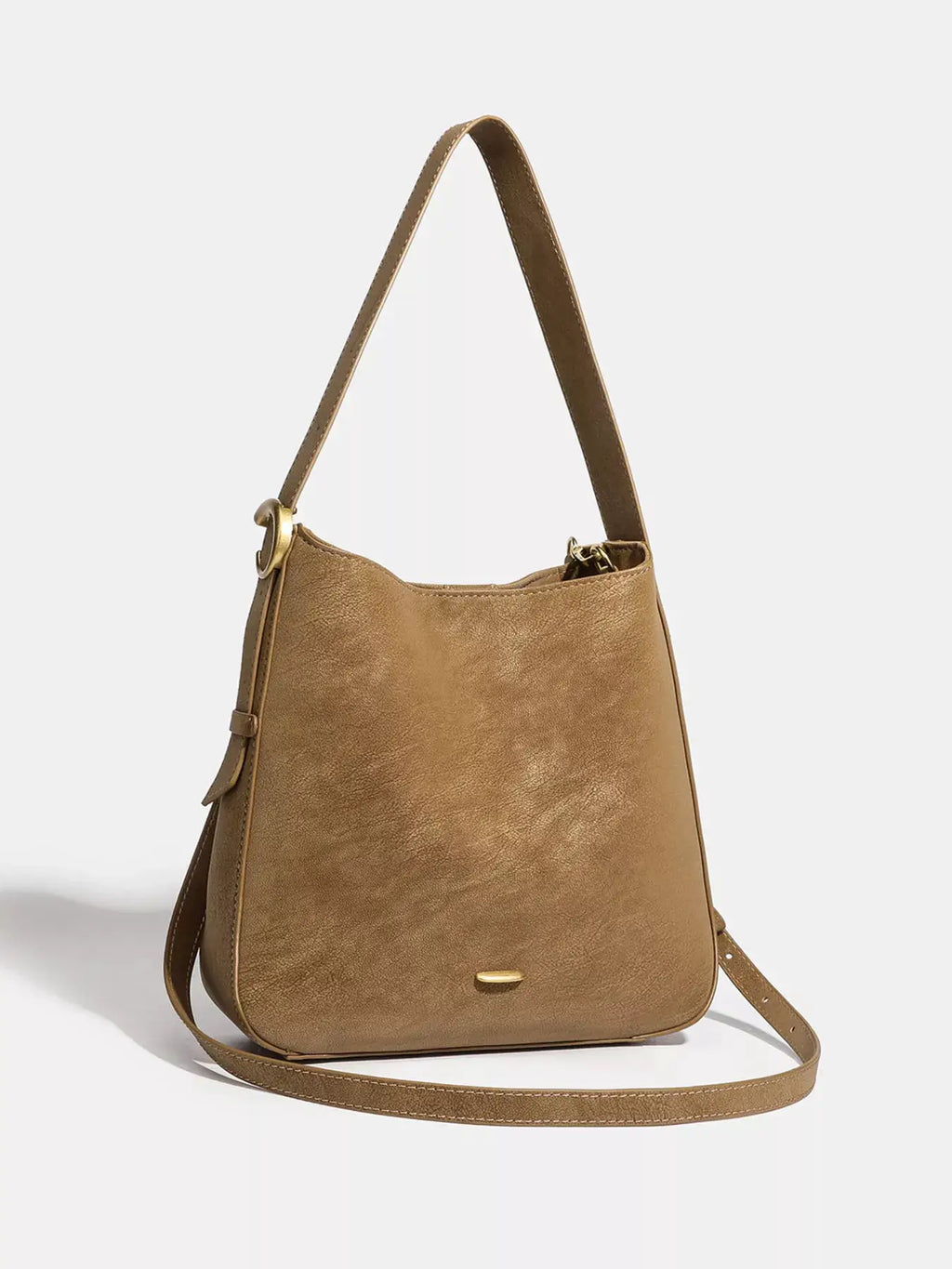 Casual Faux Leather Shoulder Bag by Trendsi