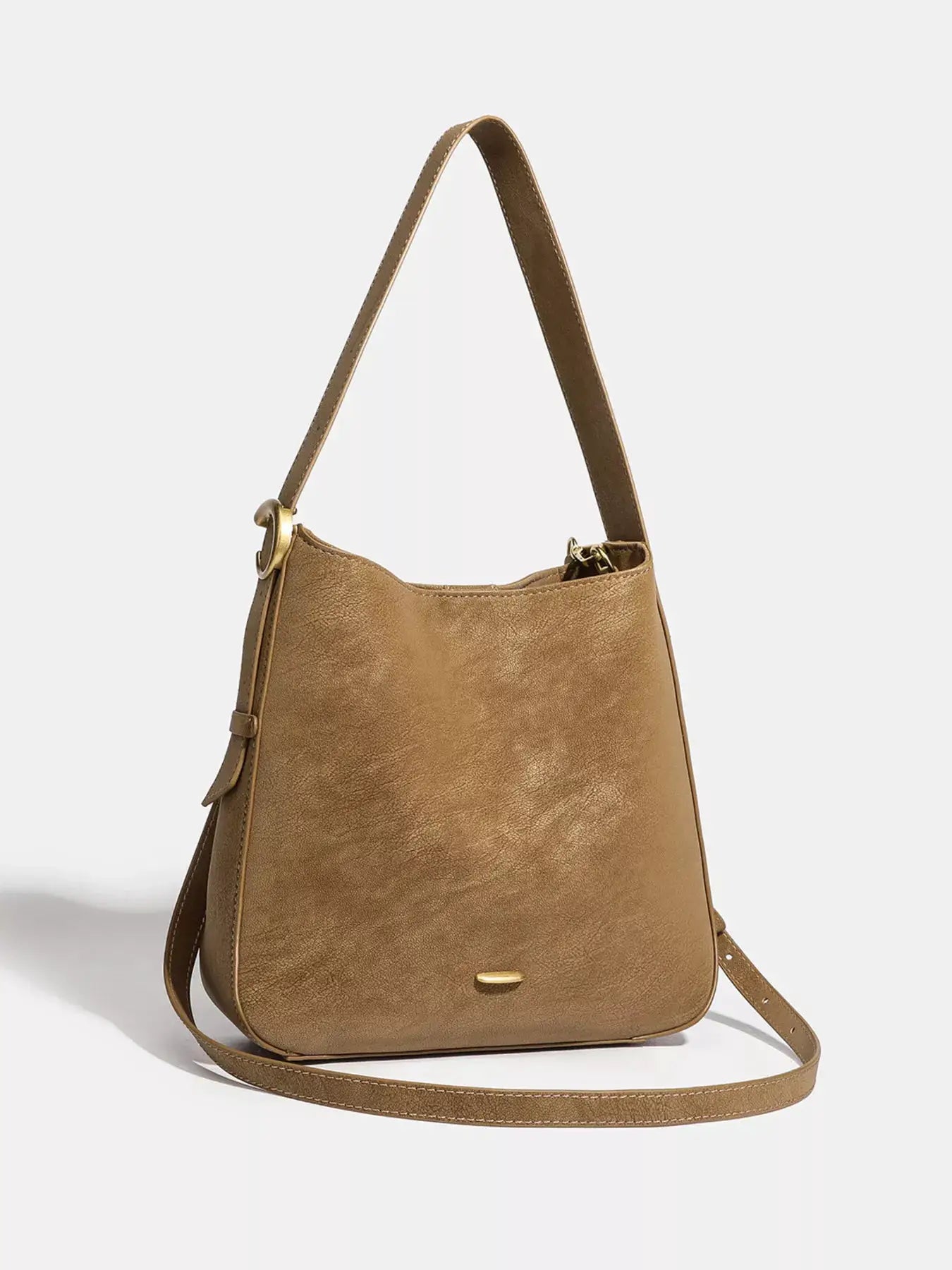Casual Faux Leather Shoulder Bag by Trendsi