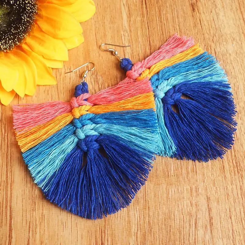 Tassel Detail Drop Earrings by Trendsi
