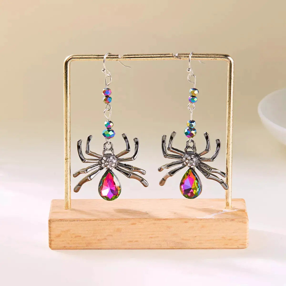Halloween Spider Dangle Earrings by Trendsi