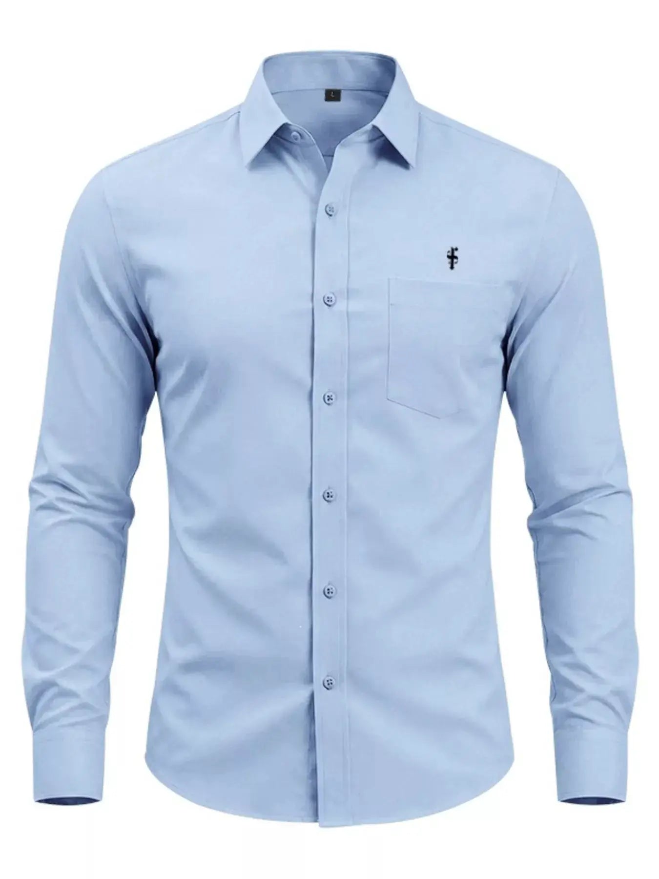 Men's Full Size Slim Fit Button Up Shirt Plus Size by Trendsi