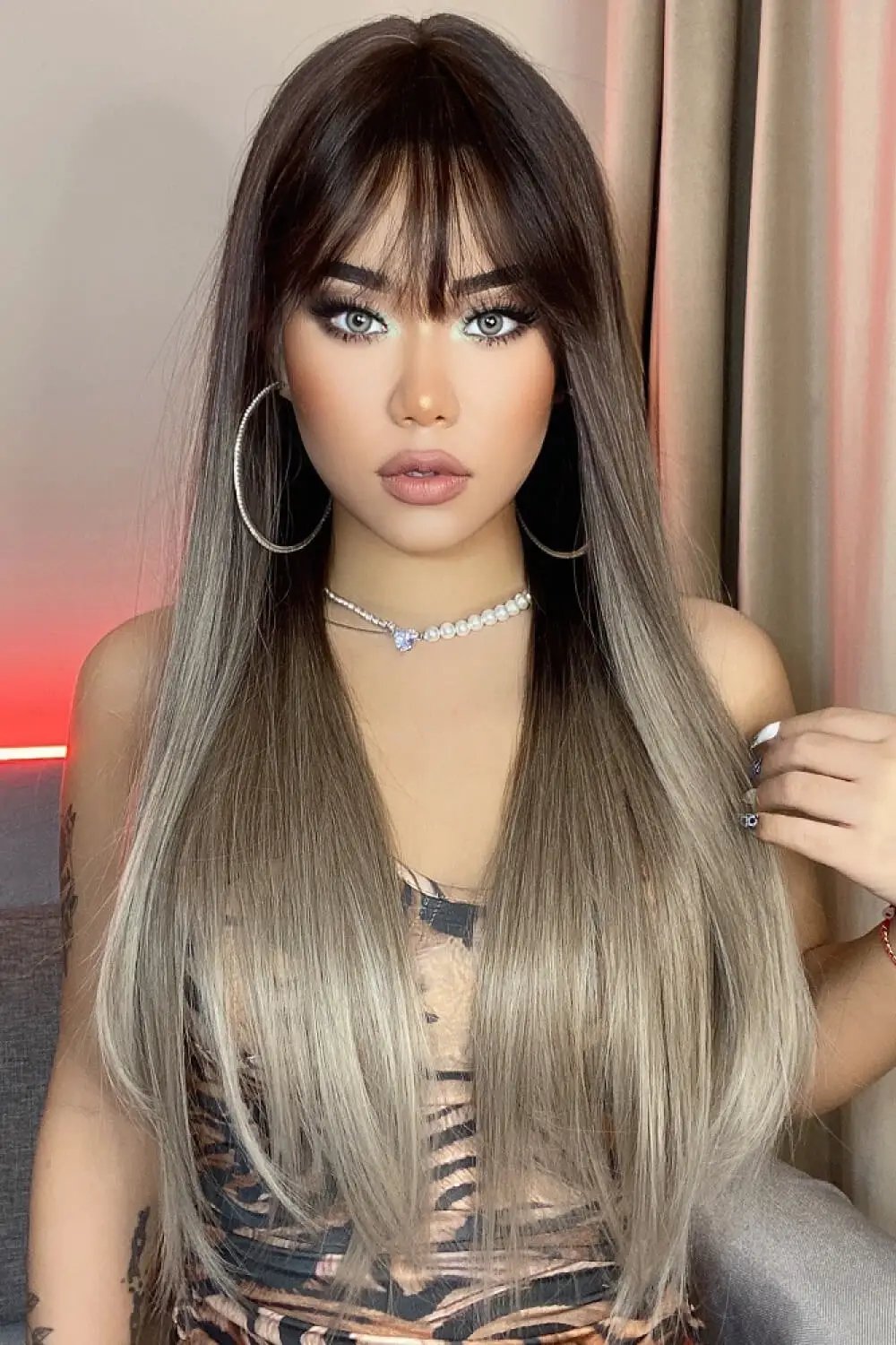 Long Straight Synthetic Wigs 26'' by Trendsi