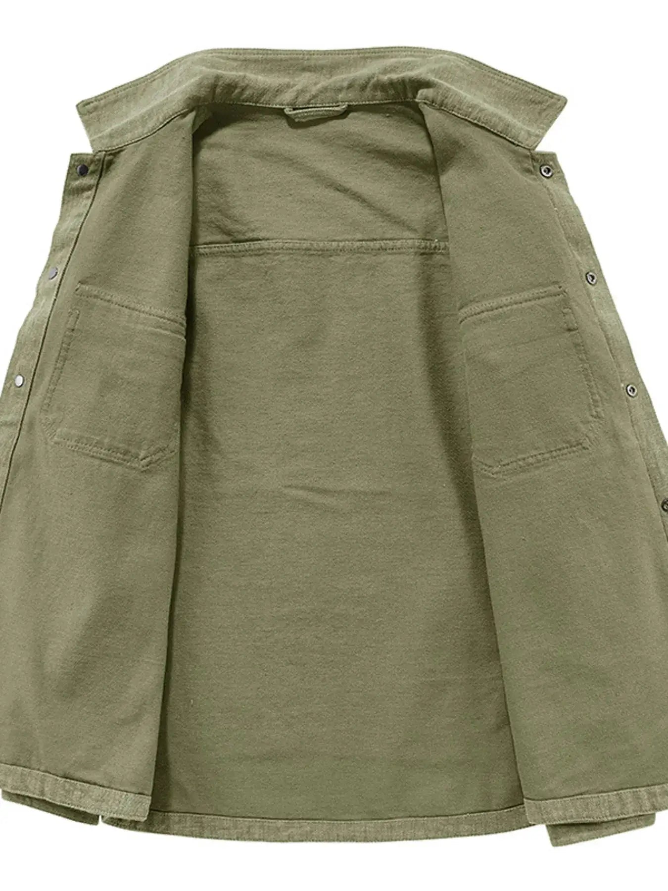 Men's Plus Size Dual Chest Pockets Shacket by Trendsi