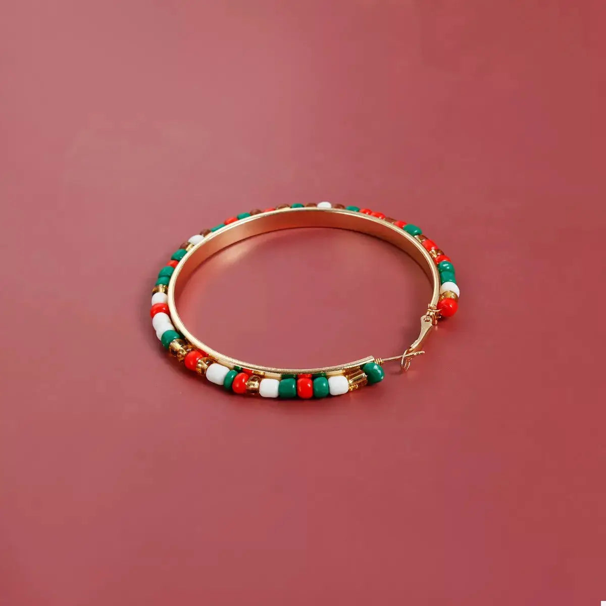 18K Gold-Plated Hoop Earrings by Trendsi