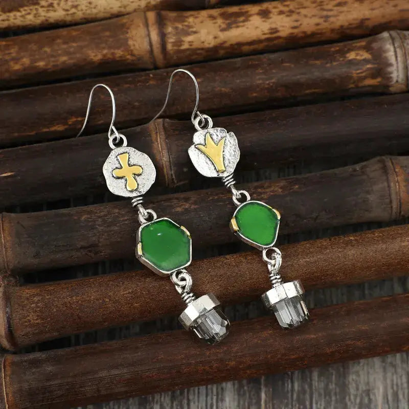 Alloy Asymmetric Earrings by Trendsi