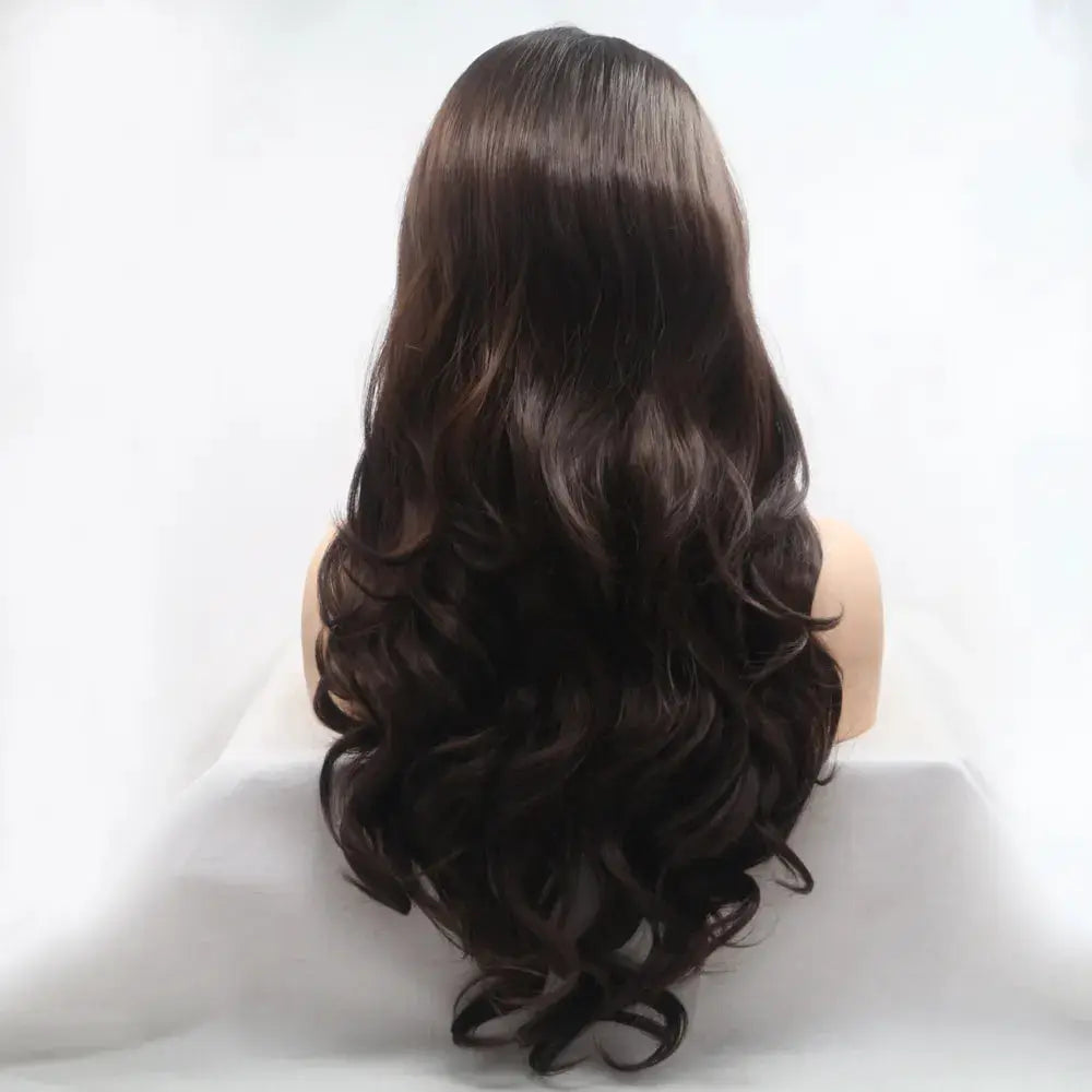 13*3" Lace Front Wigs Synthetic Long Wavy 24" 130% Density by Trendsi