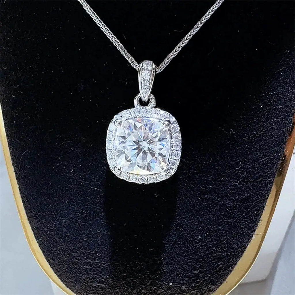 5 Carat Moissanite 925 Sterling Silver Necklace by Trendsi