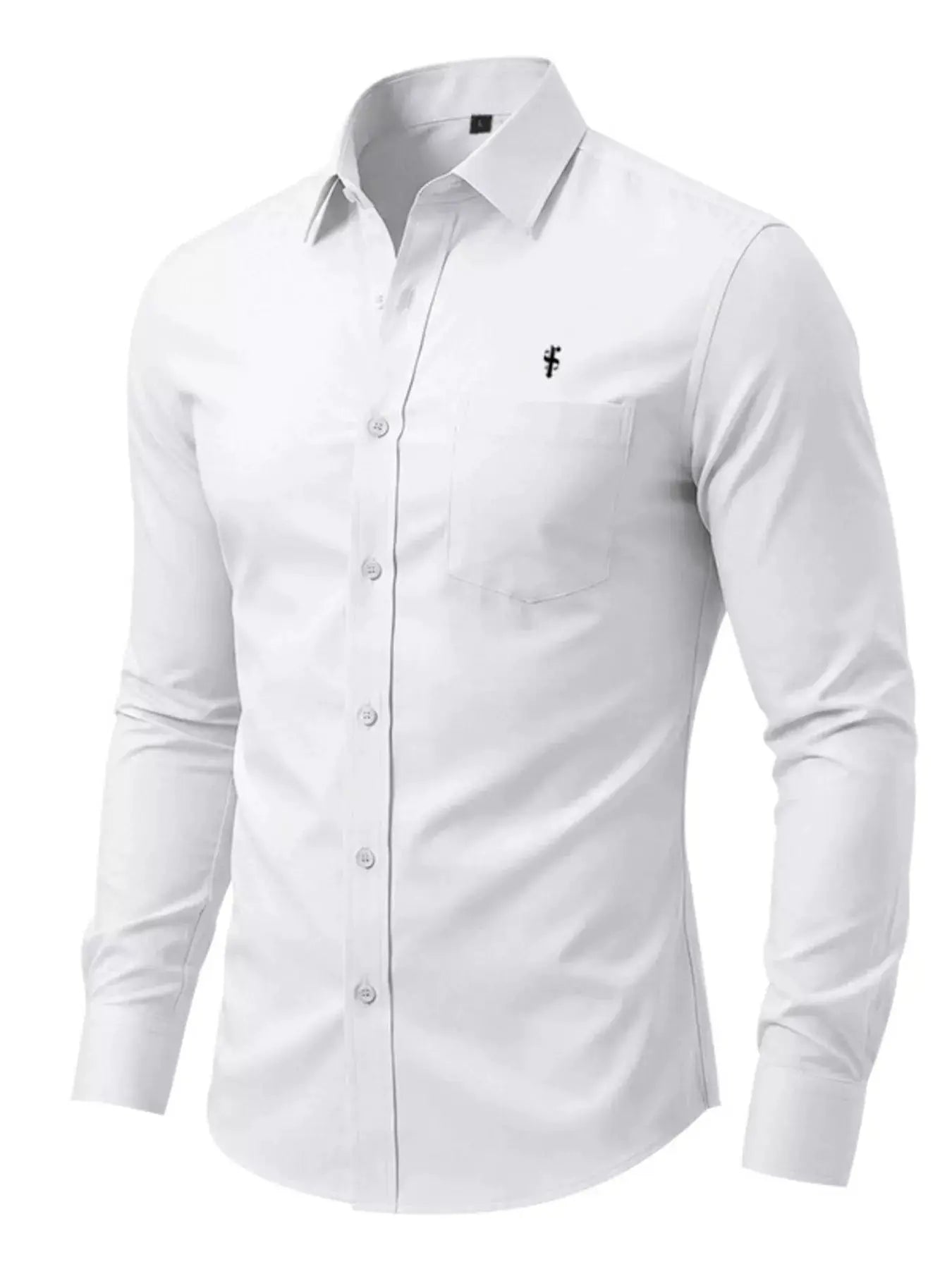 Men's Full Size Slim Fit Button Up Shirt Plus Size by Trendsi