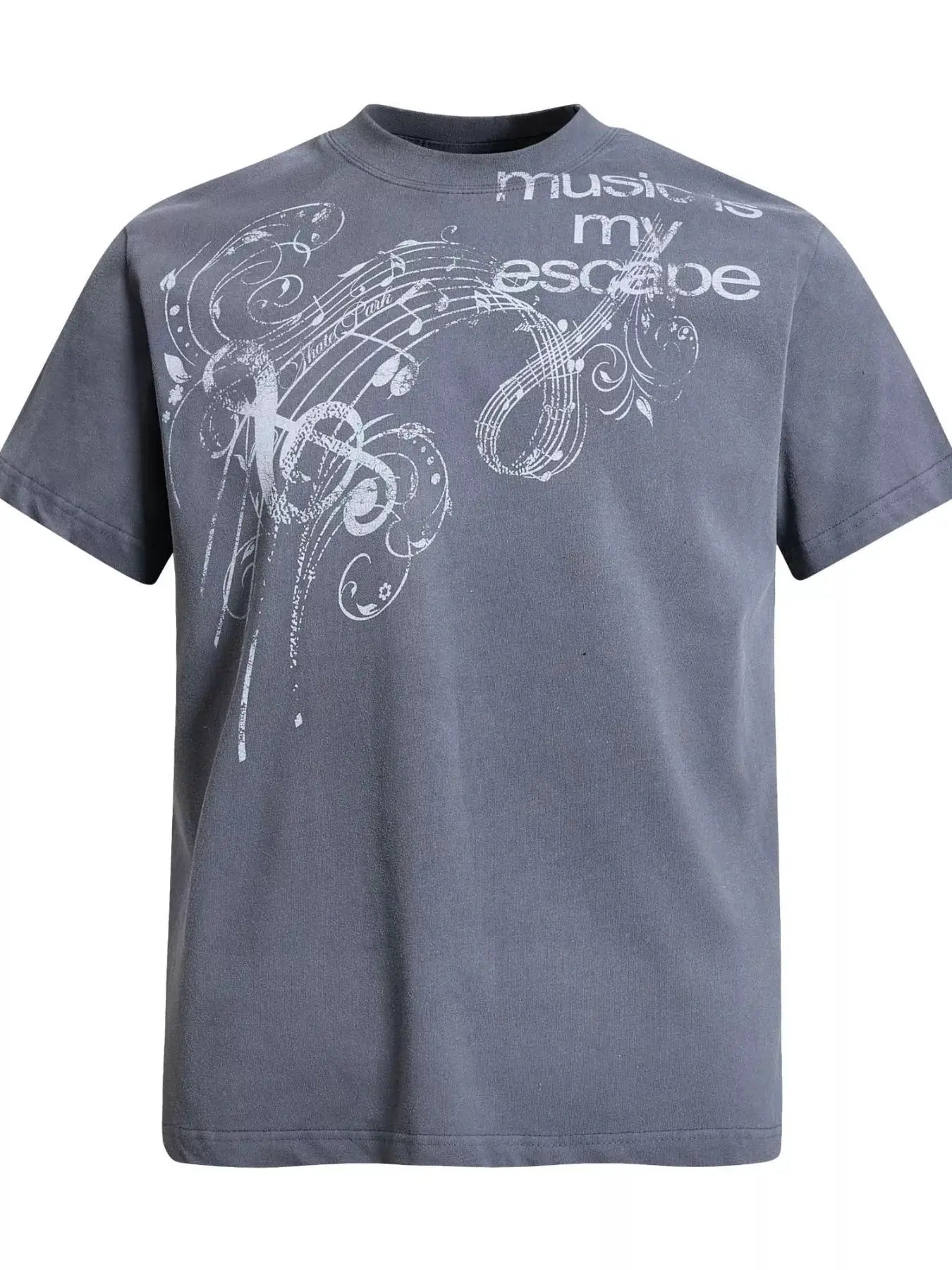 Men's Round Neck Short Sleeve T-Shirt by Trendsi