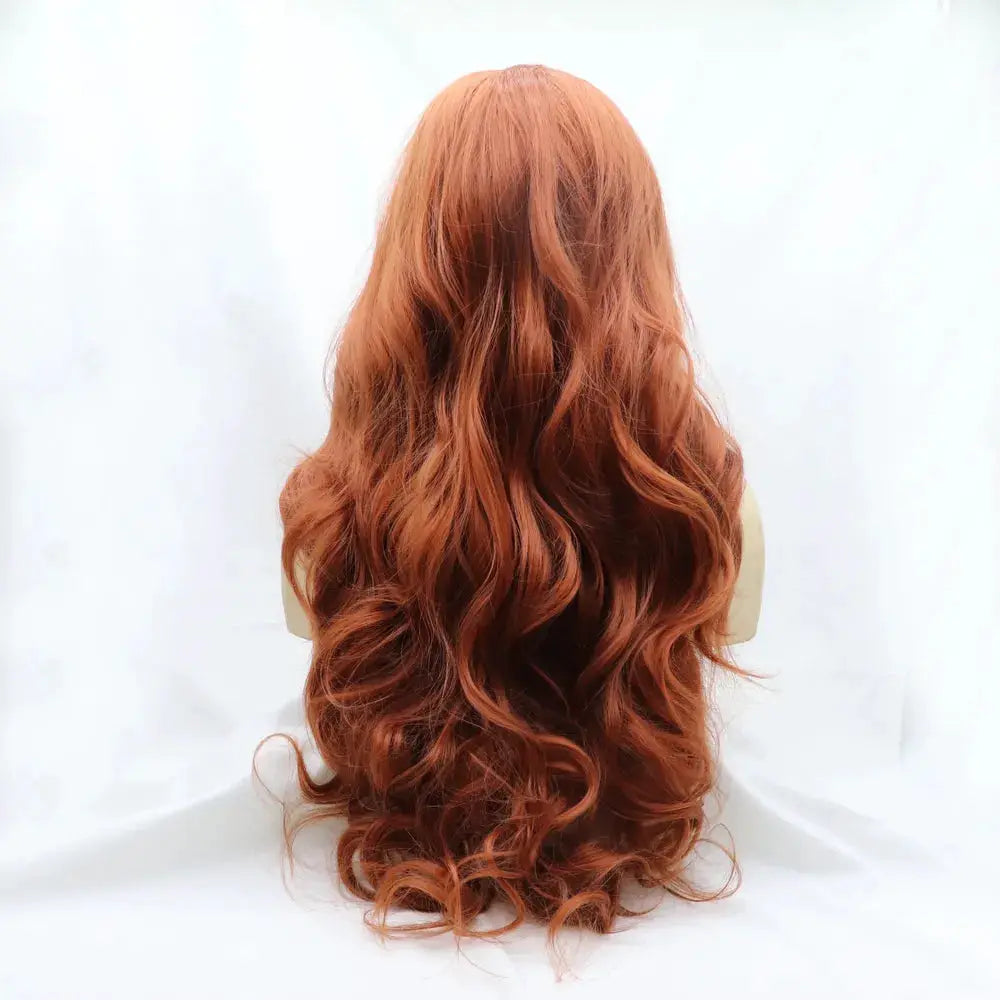 13*3" Lace Front Wigs Synthetic Long Wavy 24" 130% Density by Trendsi