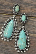 Artificial Turquoise Earrings by Trendsi
