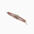 Alloy PU Leather Rope Bracelet by Trendsi