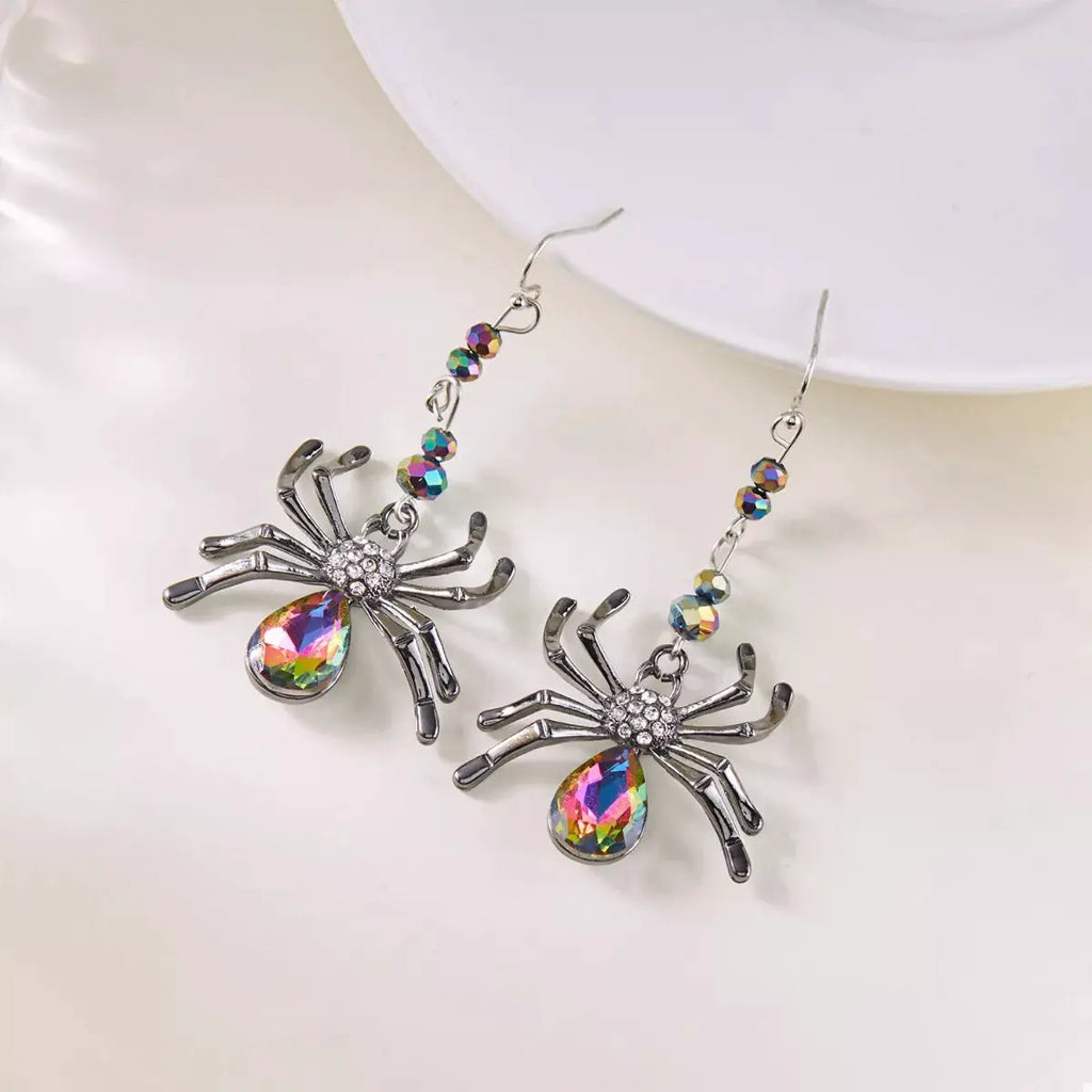 Halloween Spider Dangle Earrings by Trendsi