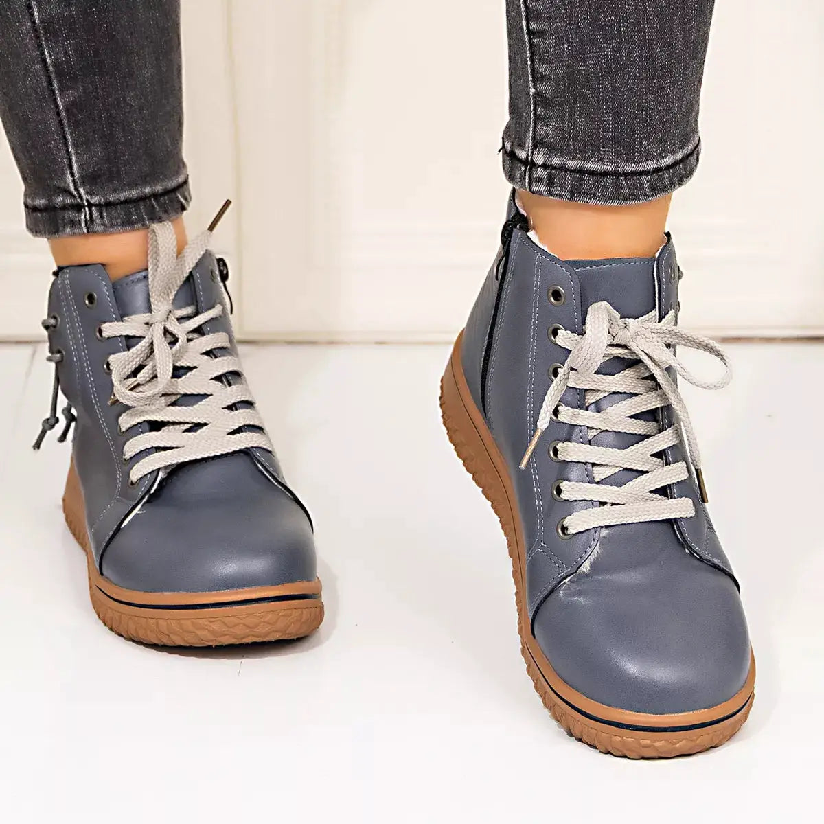 Round Toe Platform Boots by Trendsi