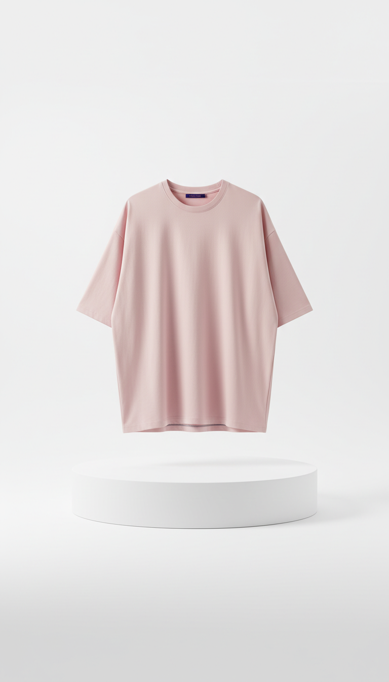 Blush pink oversized shirt
