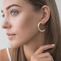 Chunky C-Hoop Earrings by Trendsi