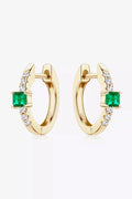 Lab-Grown Emerald Earrings by Trendsi