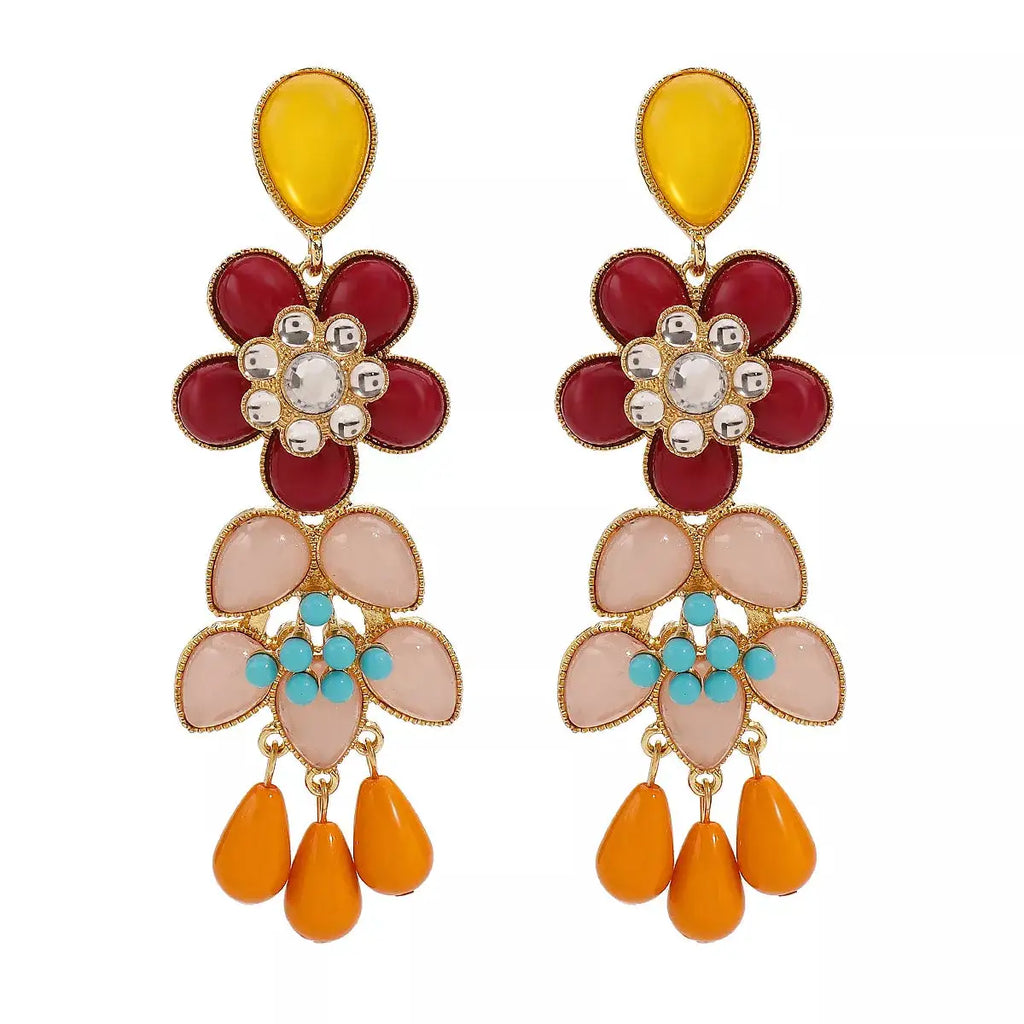 Flower Dangle Earrings by Trendsi