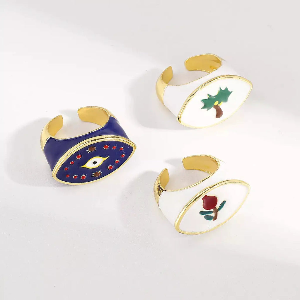 18K Gold-Plated Open Ring by Trendsi
