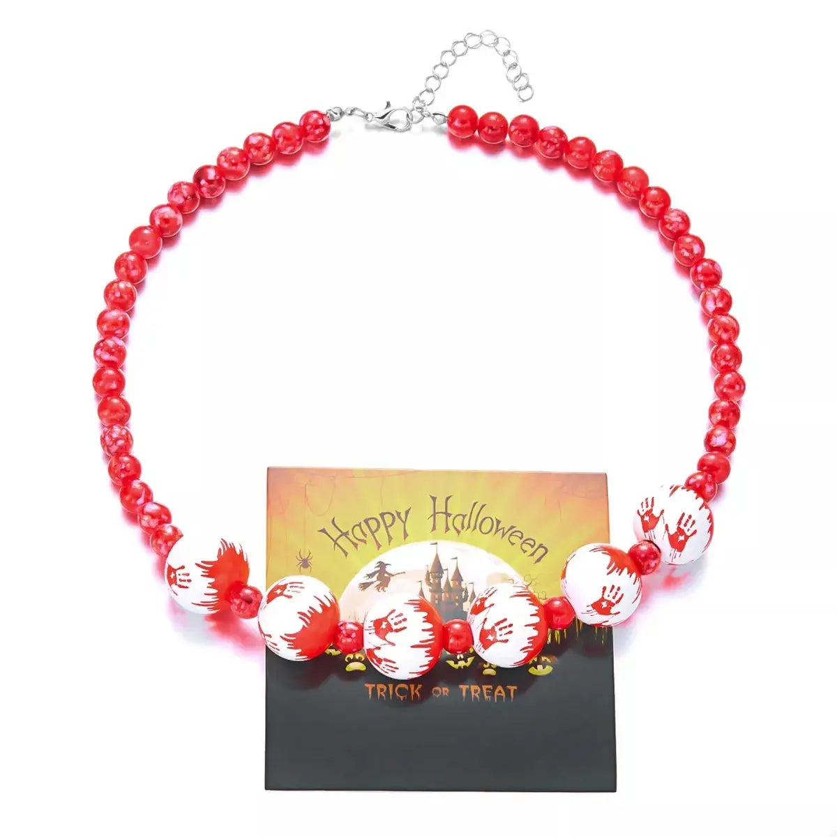Halloween Necklace and Bracelet Jewelry Set by Trendsi