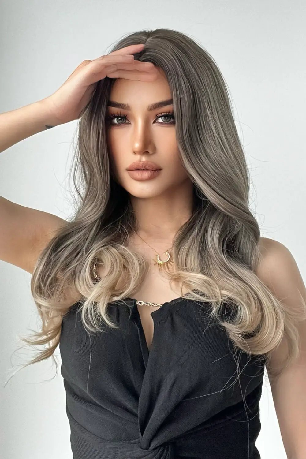 13*1" Full-Machine Wigs Synthetic Long Straight 24" by Trendsi