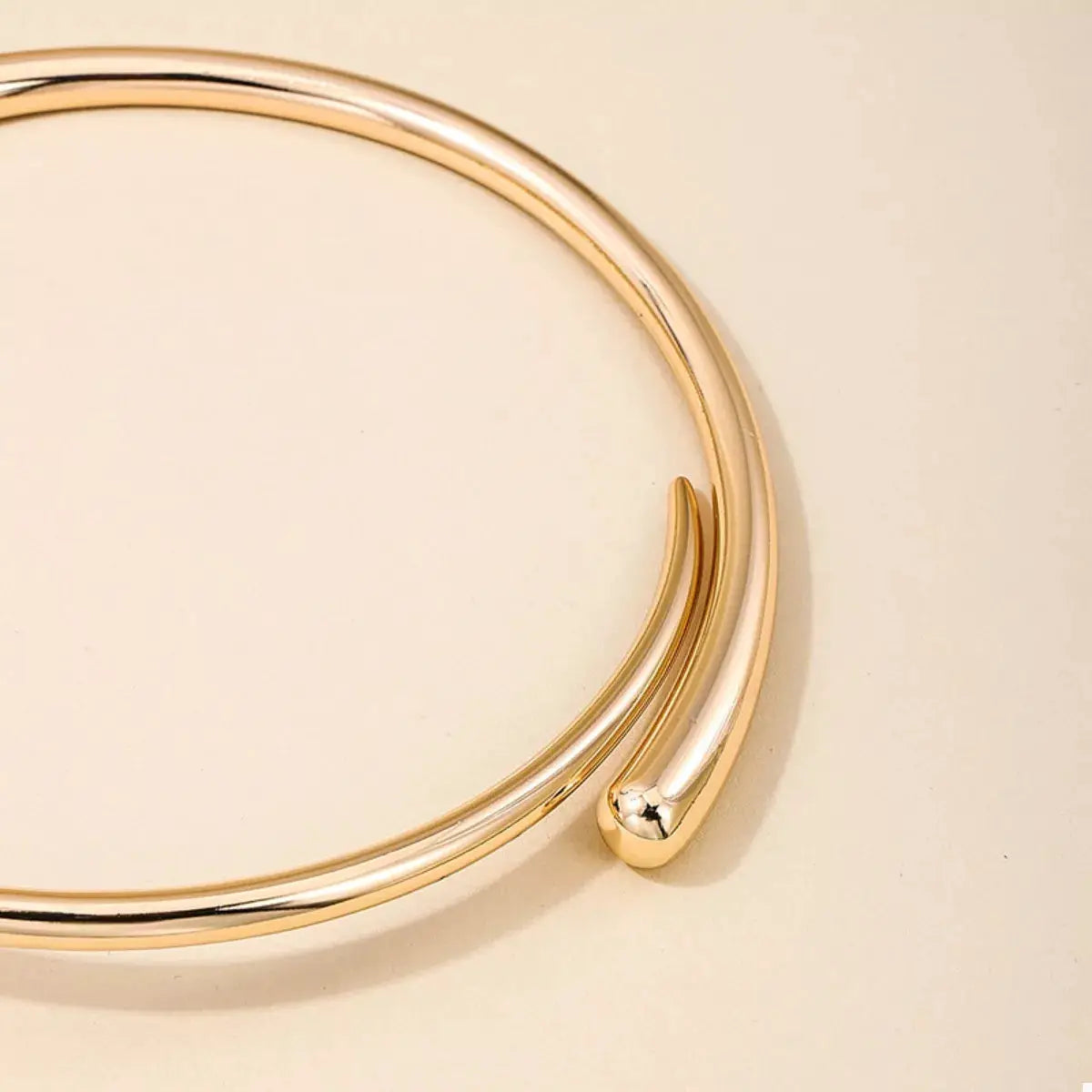 18K Gold-Plated Alloy Adjustable Necklace by Trendsi