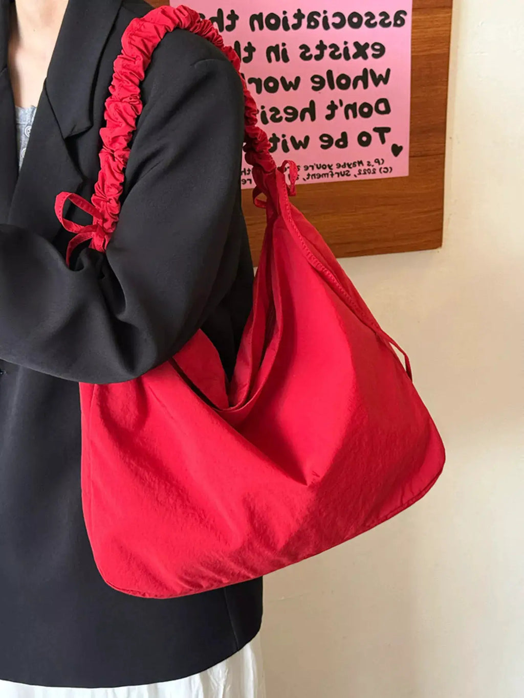Ruched Handle Crossbody Bag by Trendsi