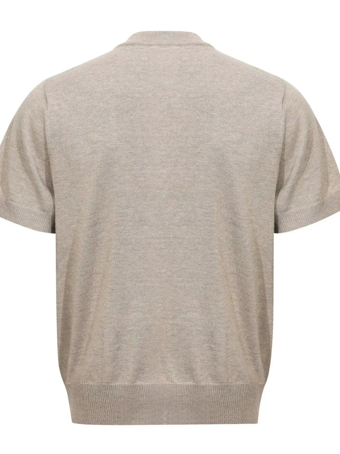 Men's Short Sleeve Knit Top by Trendsi