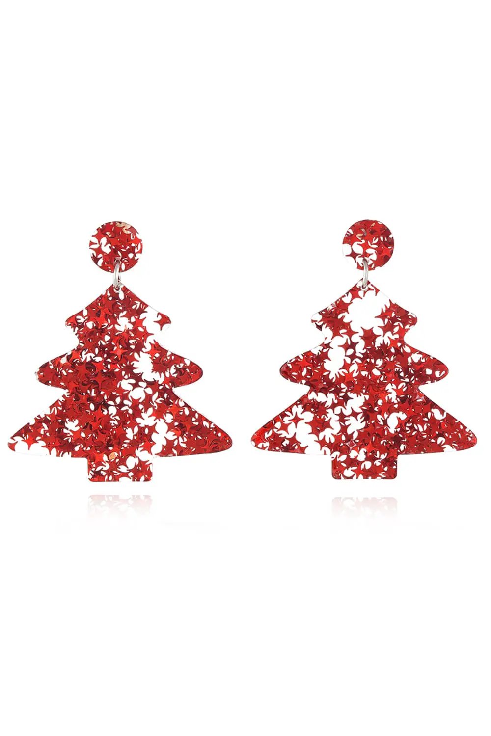 Christmas Tree Acrylic Earrings by Trendsi