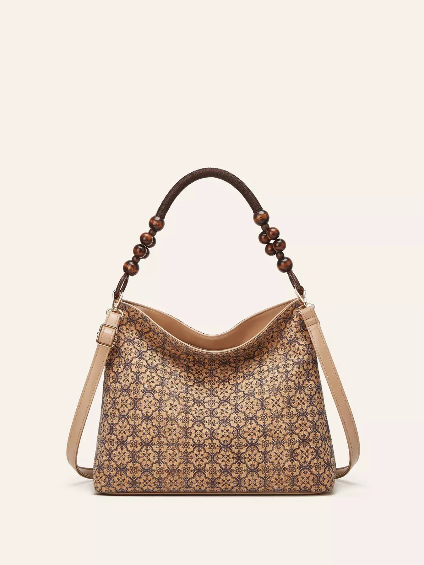 Bohemian Geometric Pattern Hobo Handbag by Trendsi