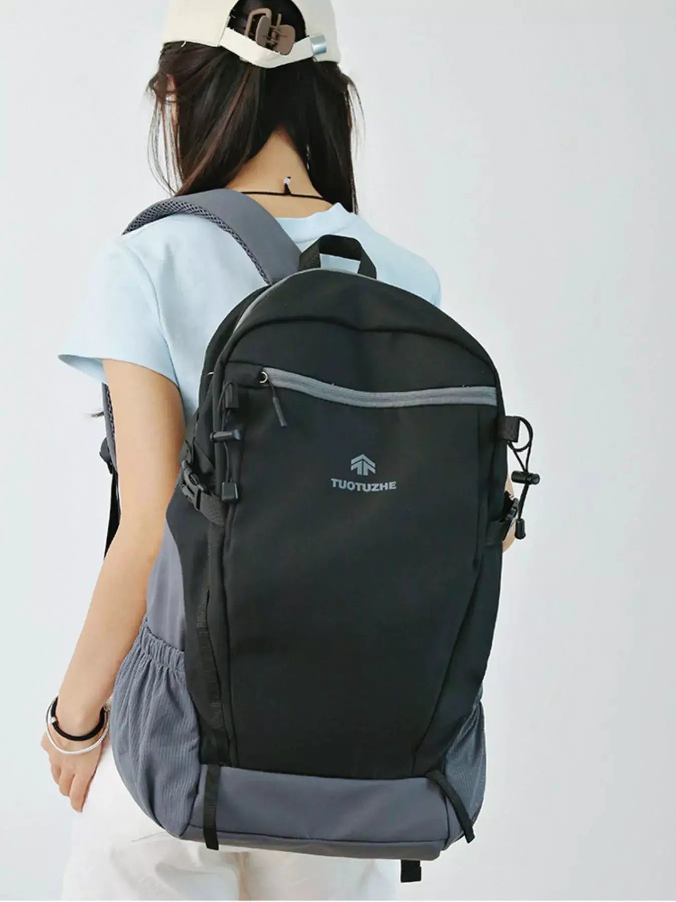 Lightweight Nylon Backpack Bag by Trendsi