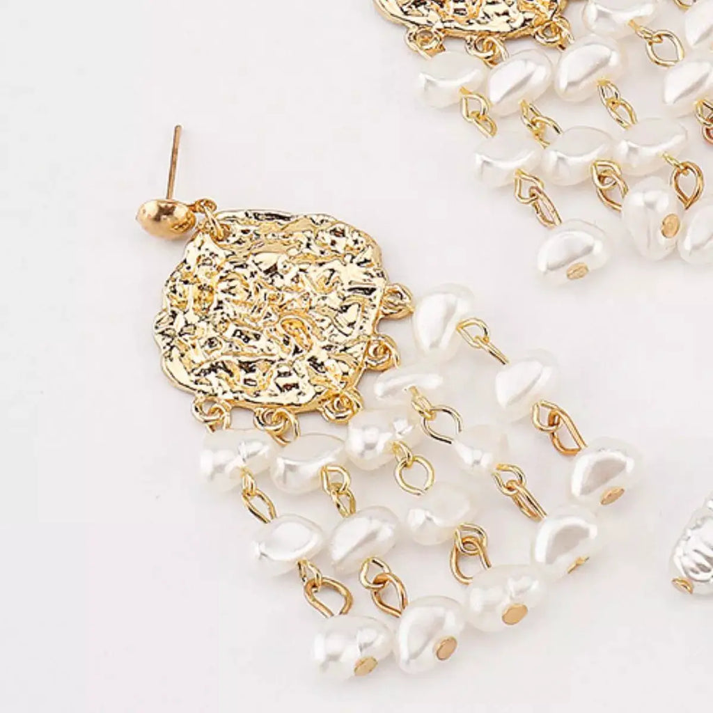 18K Gold-Plated Dangle Earrings by Trendsi
