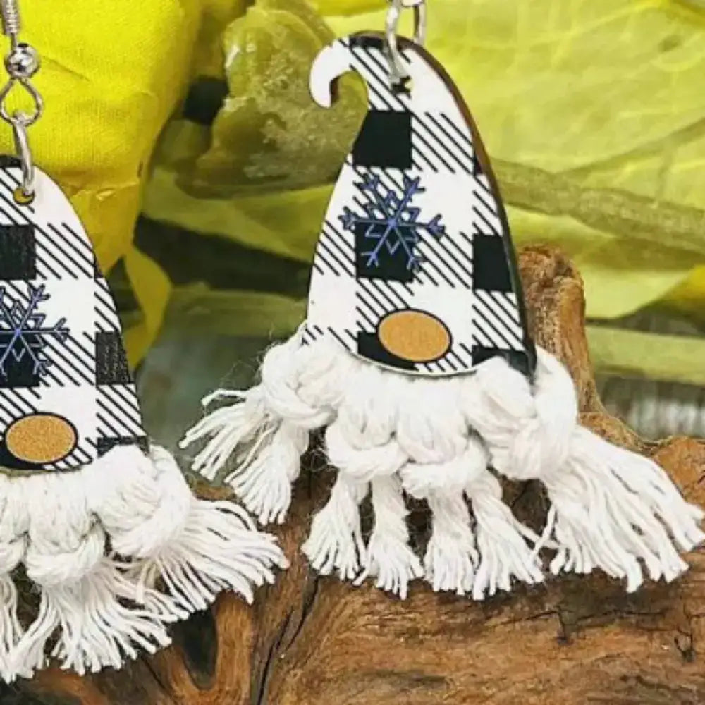 Xylem Pointed Hat Tassel Earrings by Trendsi