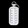 2-in-1 Portable Folding Ice Ball Maker Bottle, Silicone Freezer Ice Mold & Water Bottle for Cocktails, Travel, Gym by eprolo